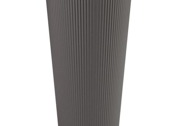 VASO WAVE ALTO ROTONDO 25XH46,5CM ANTRACITE ART.THA25