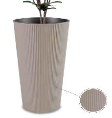 VASO WAVE ALTO ROTONDO 25XH46,5CM BIANCO ART.THW25