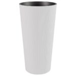 VASO WAVE ALTO ROTONDO 30XH57CM BIANCO ART.THW30