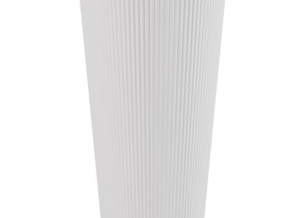 VASO WAVE ALTO ROTONDO 30XH57CM BIANCO ART.THW30