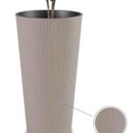 VASO WAVE ALTO ROTONDO 30XH57CM MOCCA ART.THM30