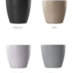 VASO GLAMOUR LUX 28CM ANTRACITE ART.GLA28