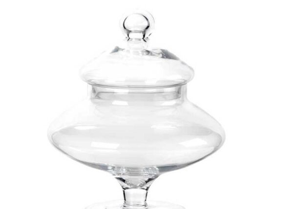 POTICHE IN VETRO DIAM.20 H.26CM ART.700/25CT