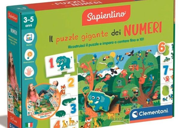 CLEMENTONI SAPIENTINO 16875 PUZZLE GIGANTE DEI NUMERI