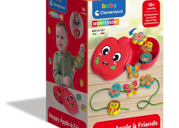 CLEMENTONI BABY MONTESSORI LACING GAME APPLE ART.17600