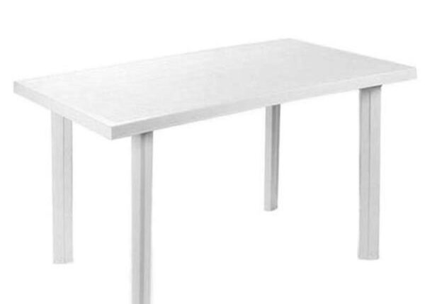 TAVOLO RETTANGOLARE VELO 75X125CM BIANCO $