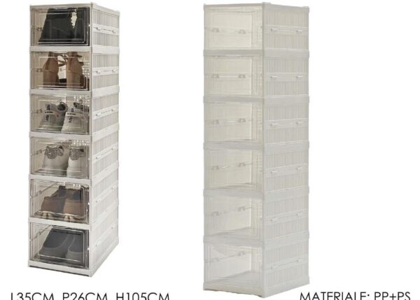 SCARPIERA BIANCA 6 POSTI PIEGH. SALVASP. ART.748937