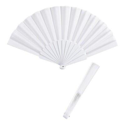 VENTAGLIO PLASTICA+TESSUTO 23CM BIANCO WEDDING ART.64972494 VENTAGLIO PLASTICA+TESSUTO 23CM BIANCO WEDDING ART.64972494