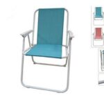 SEDIA DA SPIAGGIA PIEG.52X47X74CM TXT BLU ART.6839028