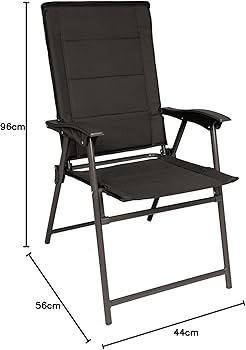 POLTRONA 7 POSIZ.C/IMBOTT. 56X65X107CM NERO ART.6992138