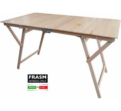 TAVOLO LEGNO STRISCE LAURA 70X140 (25) $