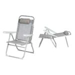 SEDIA RECLIN. ALL/TXT 61,5X57X96,5 GRIGIO ART.3310571