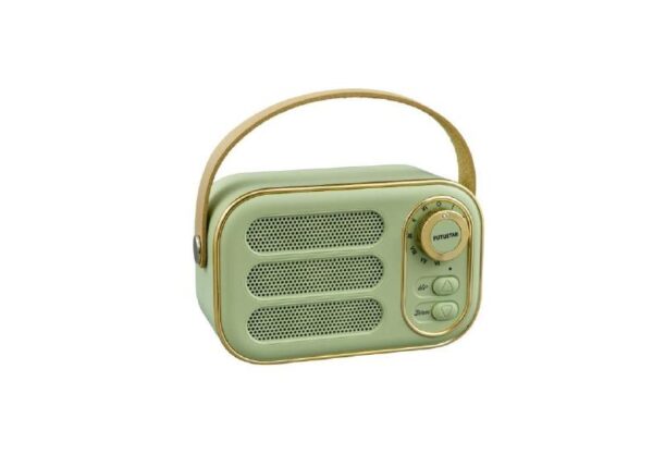 RADIO RETRO BLUETOOTH VERDE 7,5X12,2X5,9CM ART.1394008