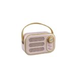 RADIO RETRO BLUETOOTH ROSA 7,5X12,2X5,9CM ART.1394009