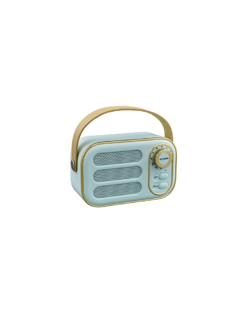 RADIO RETRO BLUETOOTH CELESTE 7,5X12,2X5,9CM ART.1394010 RADIO RETRO BLUETOOTH CELESTE 7,5X12,2X5,9CM ART.1394010