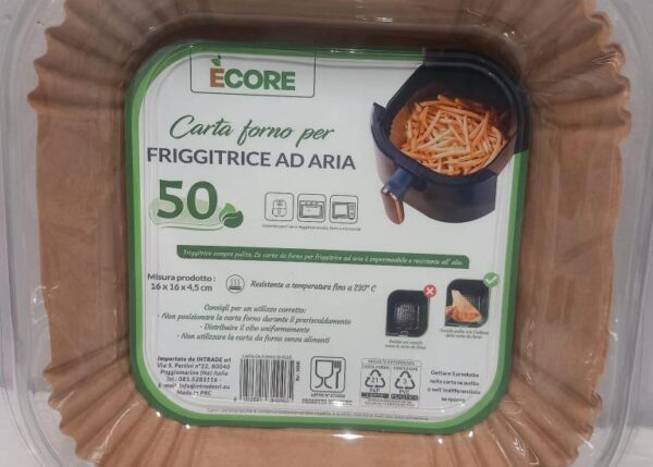 CARTA FRIGGITRICE AD ARIA 16X16CM 50PZ