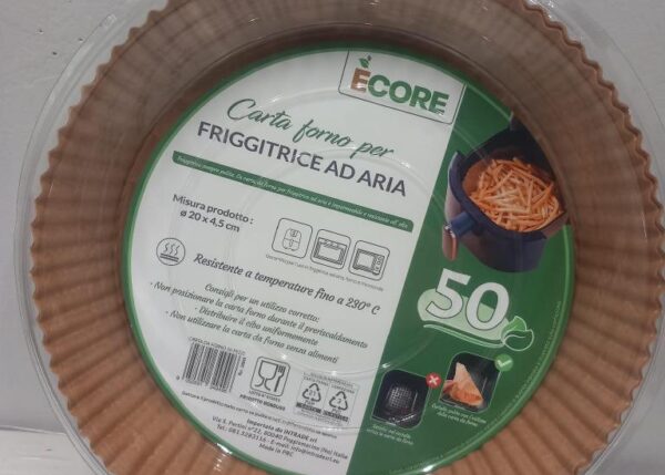 CARTA FRIGGITRICE AD ARIA TONDO 20CM 50PZ