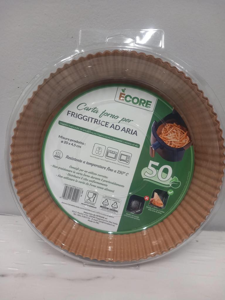 CARTA FRIGGITRICE AD ARIA TONDO 20CM 50PZ CARTA FRIGGITRICE AD ARIA TONDO 20CM 50PZ