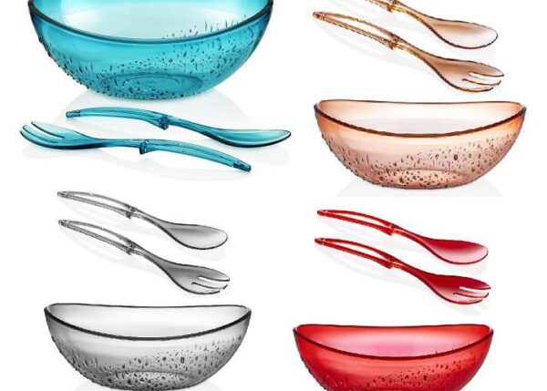 INSALATIERA PLASTICA + POSATE