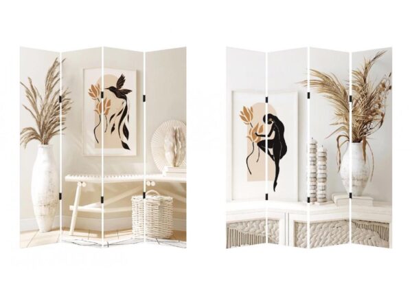 PARAVENTO 4 ANTE DOBLE FACE CM160X180 ART.107434