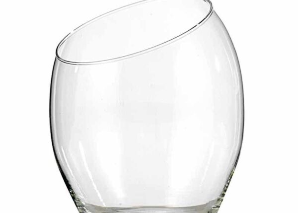 VASO UOVO CON TAGLIO OBLIQUO DIAM.16 H.20CM ART.430/20