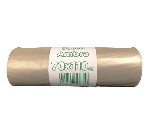 SACCO PATTUMIERA LDPE AMBRA 70X110 ROTOLO 10 PZ SACCO PATTUMIERA LDPE AMBRA 70X110 ROTOLO 10 PZ