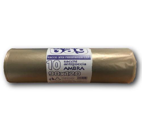 SACCO PATTUMIERA LDPE AMBRA 90X120 ROTOLO 10 PZ SACCO PATTUMIERA LDPE AMBRA 90X120 ROTOLO 10 PZ