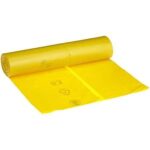SACCO PATTUMIERA HDPE 55X65 GIALLO