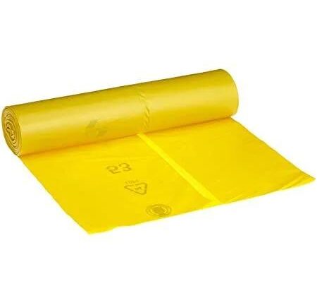 SACCO PATTUMIERA HDPE 55X65 GIALLO
