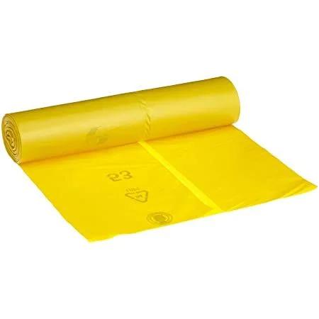 SACCO PATTUMIERA HDPE 55X65 GIALLO SACCO PATTUMIERA HDPE 55X65 GIALLO