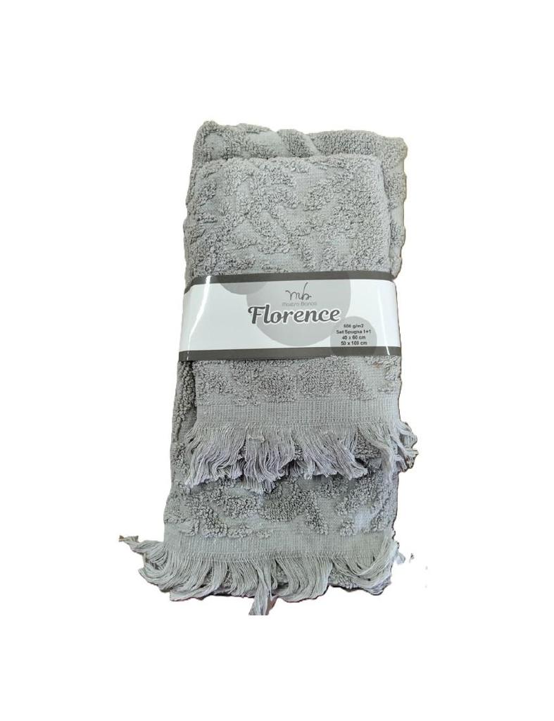 ASCIUGAMANI FLORENC 1+1 40X60+50X100CM ART.MTB726 ASCIUGAMANI FLORENC 1+1 40X60+50X100CM ART.MTB726
