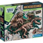CLEMENTONI SCIENZA&GIOCO ARCHEOGIOCANDO T-REX E SMILODON 2IN1 ART.19394