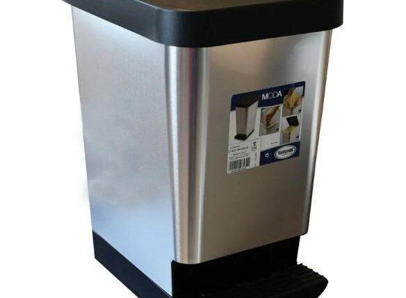 TONTARELLI PATTUMIERA MODA A PEDALE 25LT CARBONIO