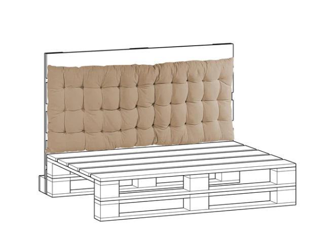 CUSCINO SCHIENALE PALLET 120X40XH5 TORT. CUSCINO SCHIENALE PALLET 120X40XH5 TORT.