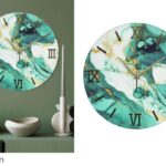 OROLOGIO Ã˜70CM EFFETTO MARMO ART.640645