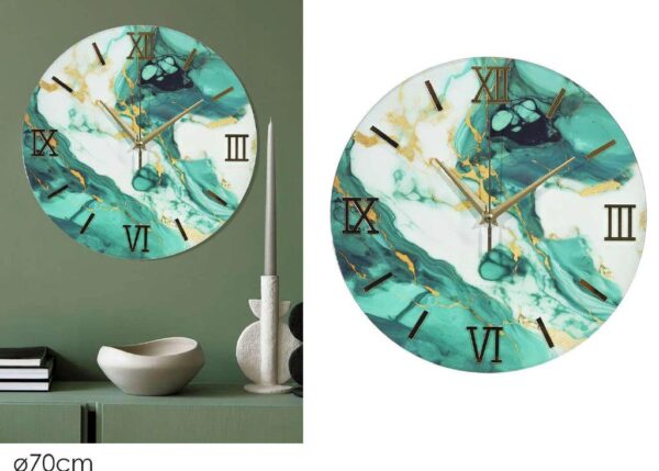 OROLOGIO Ã˜70CM EFFETTO MARMO ART.640645