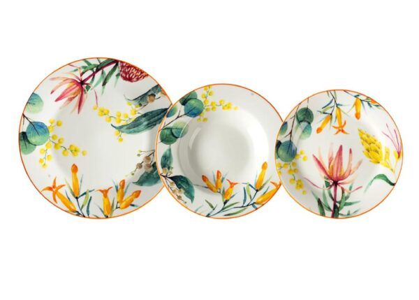 SERVIZIO TAVOLA 18PZ TAHITI PORCELLANA ART.524260