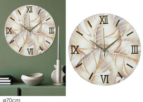 OROLOGIO Ã˜70CM FIORI ART.640653