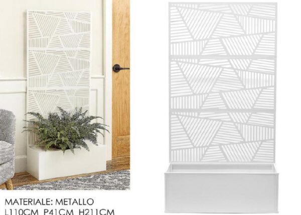SEPARÃˆ C/FIORIERA 110X41XH211CM BIANCO ART.786823