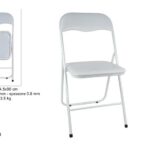 SEDIA IMBOTTITA LUX BIANCA TUBO BIANCO ART.DEV18007321