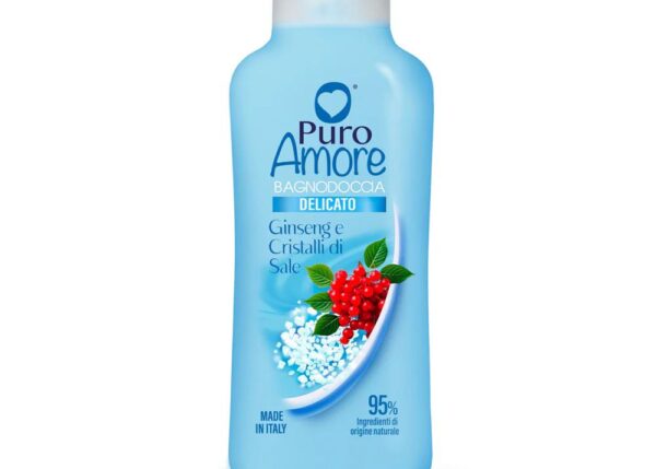 PURO AMORE BAGNODOCCIA 650ML GINSENG&CRISTALLI DI SALE