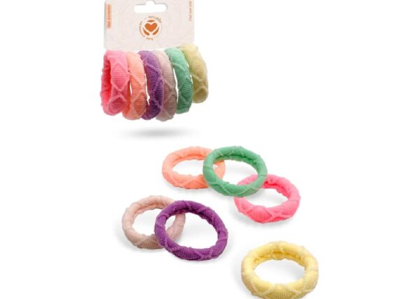 SETABLU ELASTICO PER CAPELLI 6PZ VARI COLORI
