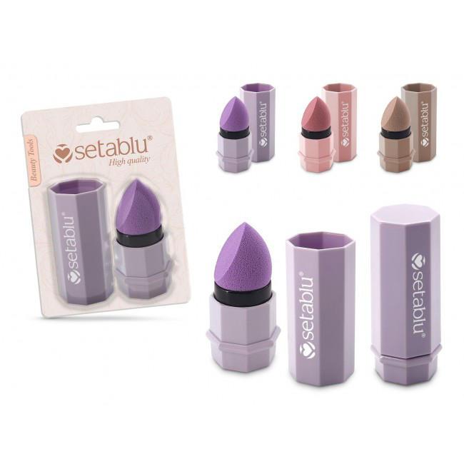 SETABLU PENNELLO MAKE UP IN SPUGNA CON CAPPUCCIO COL ASS. SETABLU PENNELLO MAKE UP IN SPUGNA CON CAPPUCCIO COL ASS.