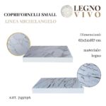 COPRIFORNELLI LINEA MICHELANGELO ORO/SILVER SMALL 65X54X7CM ASS. ART.749898