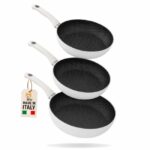 BEE NIDO D'APE PADELLA ALTA IDONEA INDUZIONE CM.28 COLORE BIANCO