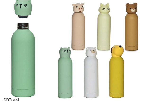 BOTTIGLIA TERMICA ANIM. 500ML 6 ASS ART. 750033