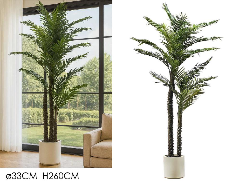PIANTA PALMA H260CM C/VASO BIANCO ART.510517 PIANTA PALMA H260CM C/VASO BIANCO ART.510517