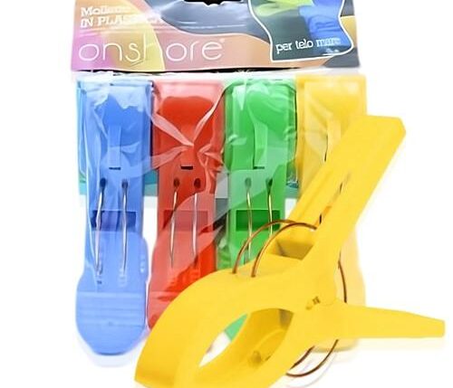 SET 4 MOLLETTONI PER TELO MARE ART.750447