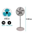VENTILATORE PIANT. ABS COVERI 50X130 75W SABBIA P36 ART.5340105