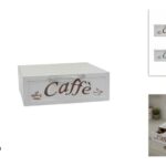 PORTACIALDE CASSETTO LEGNO 30X30X10 SCRITTA CAFFE 2ASS ART.DEV25018831